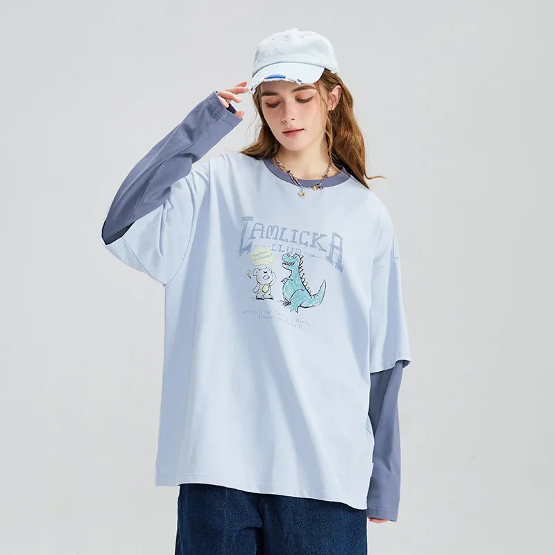 LAMLICKA T Shirts Unisex Blue-6