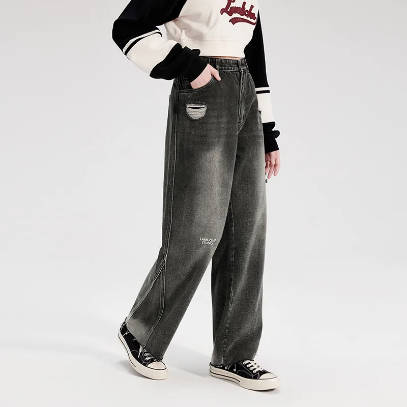 LAMLICKA Jeans Unisex Black-4