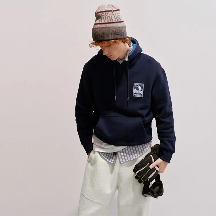 Teenie Weenie Men Sweatshirt Unisex Navy Blue-5