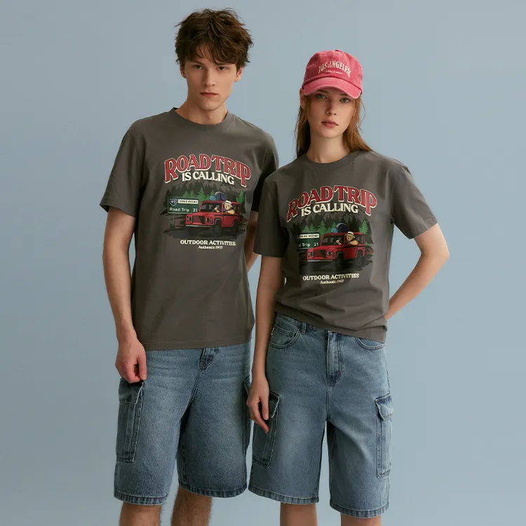 Teenie Weenie Men Camping 24SS T Shirt Summer Unisex-3