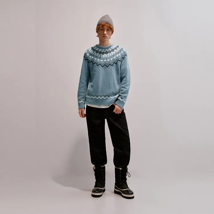 Teenie Weenie Men Sweater Unisex Blue-6