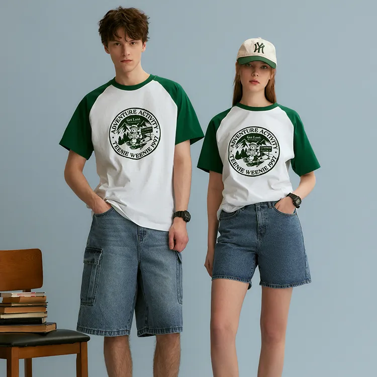 Teenie Weenie Men Camping T Shirt Summer Unisex-7