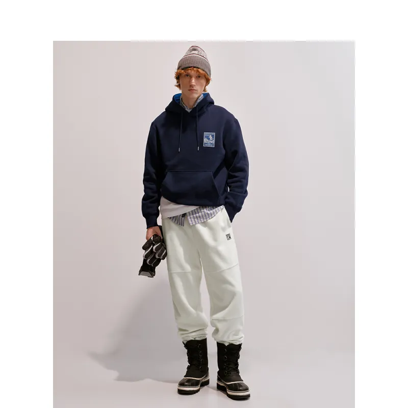 Teenie Weenie Men Knitted Sports Pants Unisex Navy Blue-4