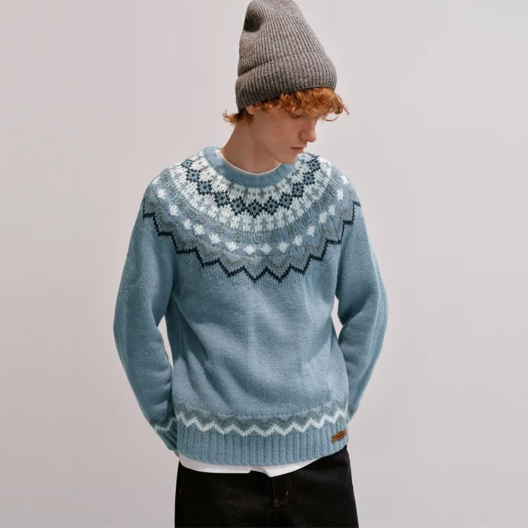 Teenie Weenie Men Sweater Unisex Blue-4