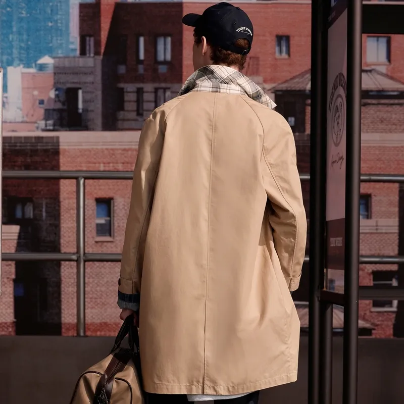 Teenie Weenie Men 24FW Trench Coat Unisex Khaki-2