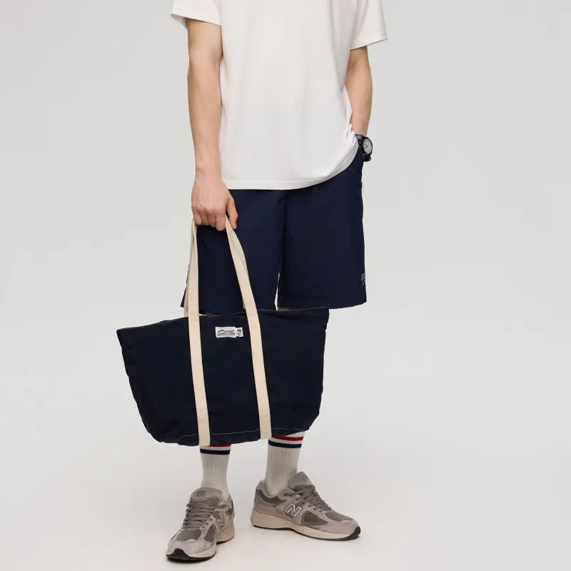 Teenie Weenie Men Fabric Handbag Shoulder Bag Medium Size Men's Navy Blue-4