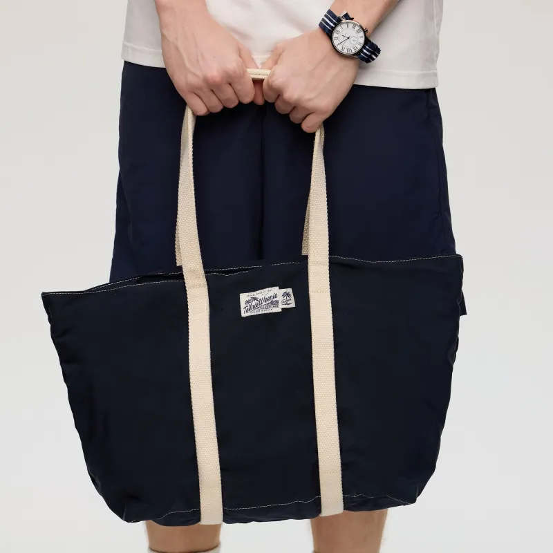 Teenie Weenie Men Fabric Handbag Shoulder Bag Medium Size Men's Navy Blue-3