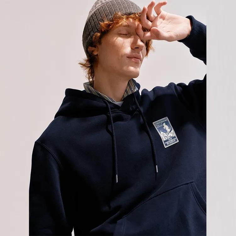 Teenie Weenie Men Sweatshirt Unisex Navy Blue-4