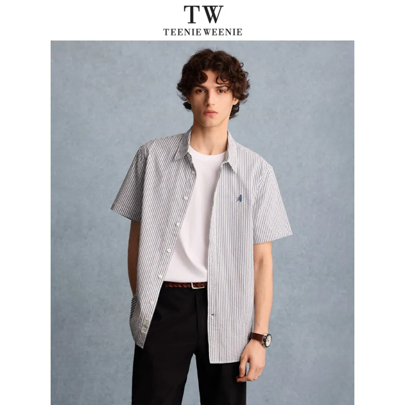 Teenie Weenie Men Shirts Unisex Blue-3