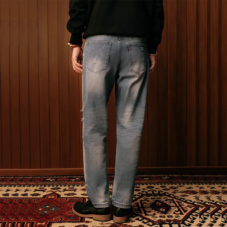 Teenie Weenie Men Denim Series Jeans Unisex Blue-5
