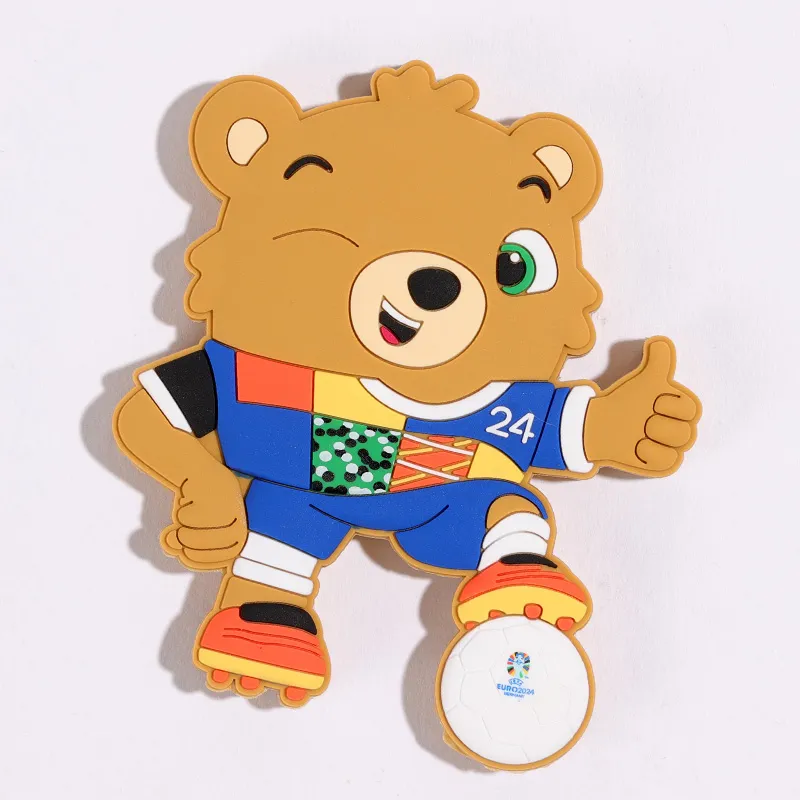 UEFA EURO 2024 Germany UEFA European Football Championship Badge Mascot PVC Bottle Opener Refrigerator Magnet-9