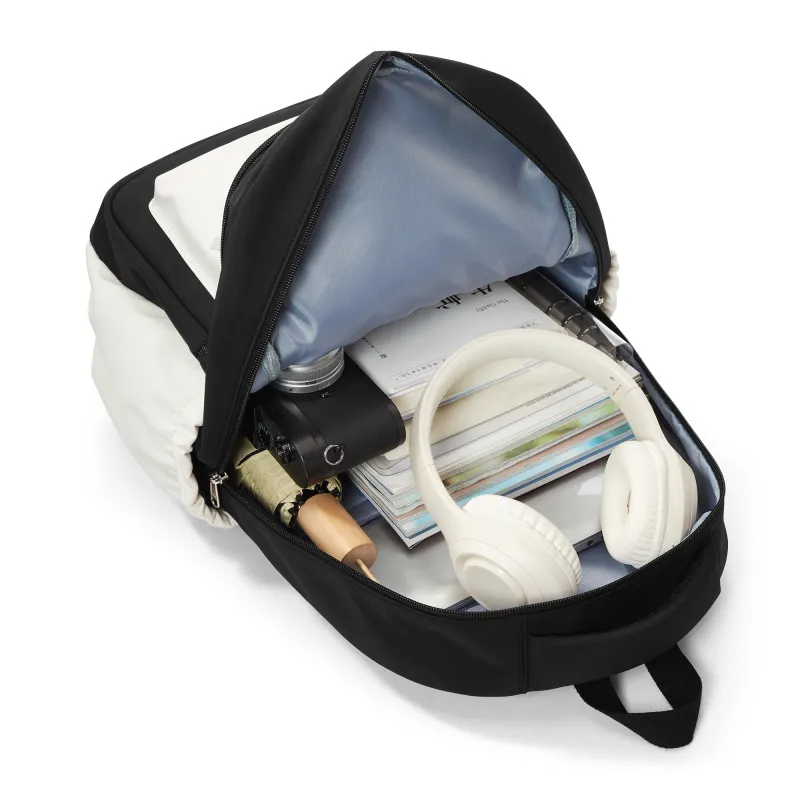 Pepsi Fabric Backpack Laptop Bag Backpack Regular Unisex White Green/Black-12