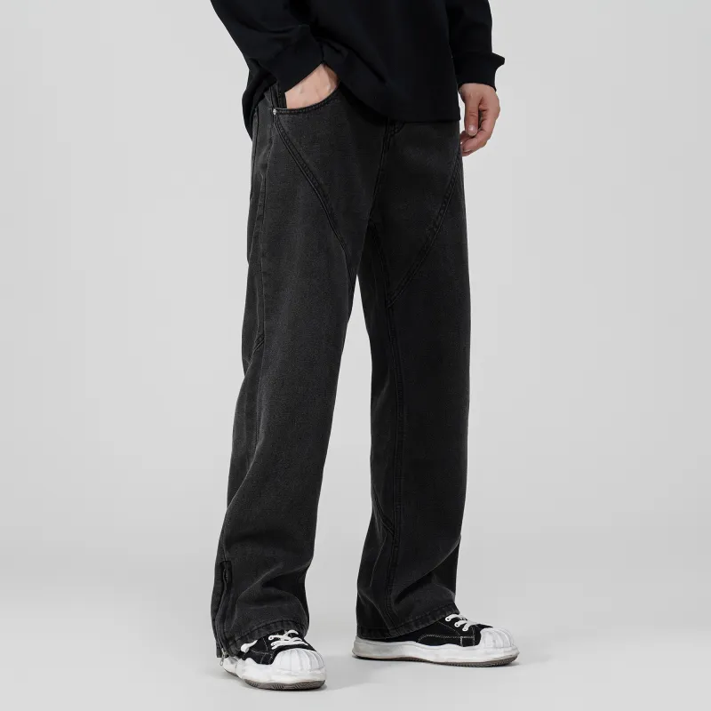 THINGYLAB Jeans Unisex Black Gray-2