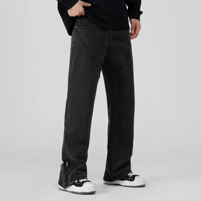 THINGYLAB Jeans Unisex Black Gray-3