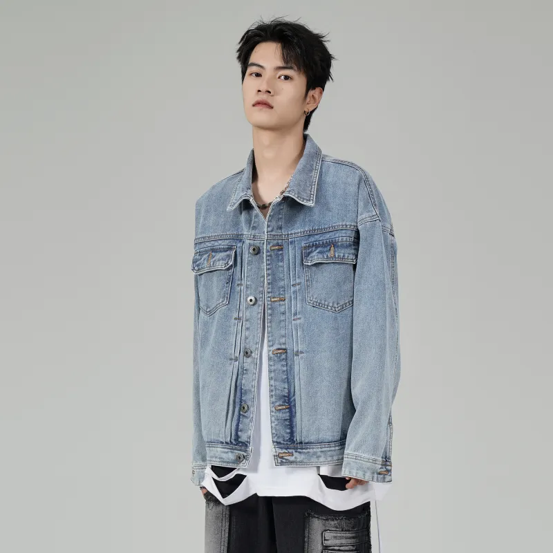 THINGYLAB Denim Jackets Unisex Blue-2