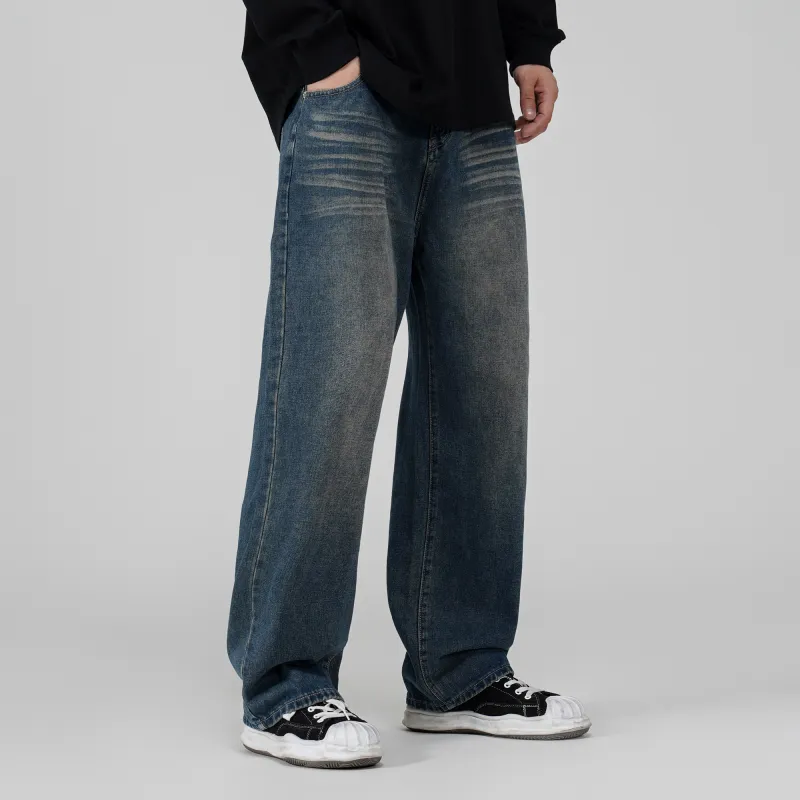 THINGYLAB Jeans Unisex Vintage Blue-8