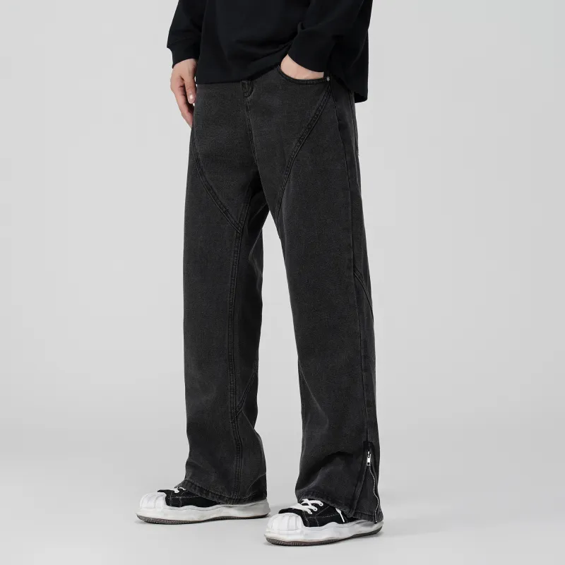 THINGYLAB Jeans Unisex Black Gray-5
