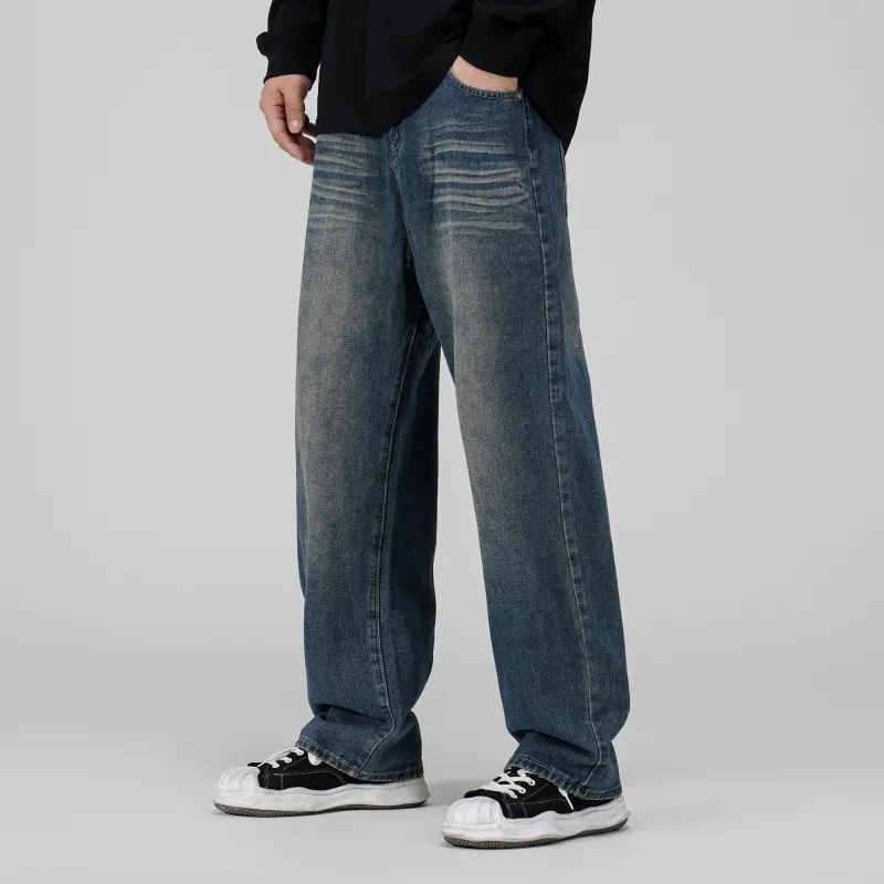 THINGYLAB Jeans Unisex Vintage Blue-5