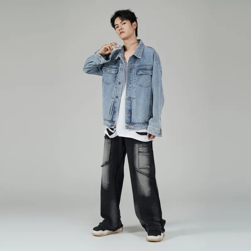 THINGYLAB Denim Jackets Unisex Blue-9
