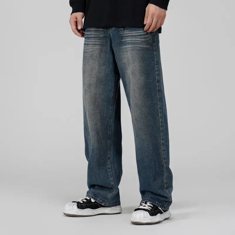 THINGYLAB Jeans Unisex Vintage Blue-6