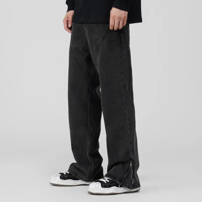 THINGYLAB Jeans Unisex Black Gray-6