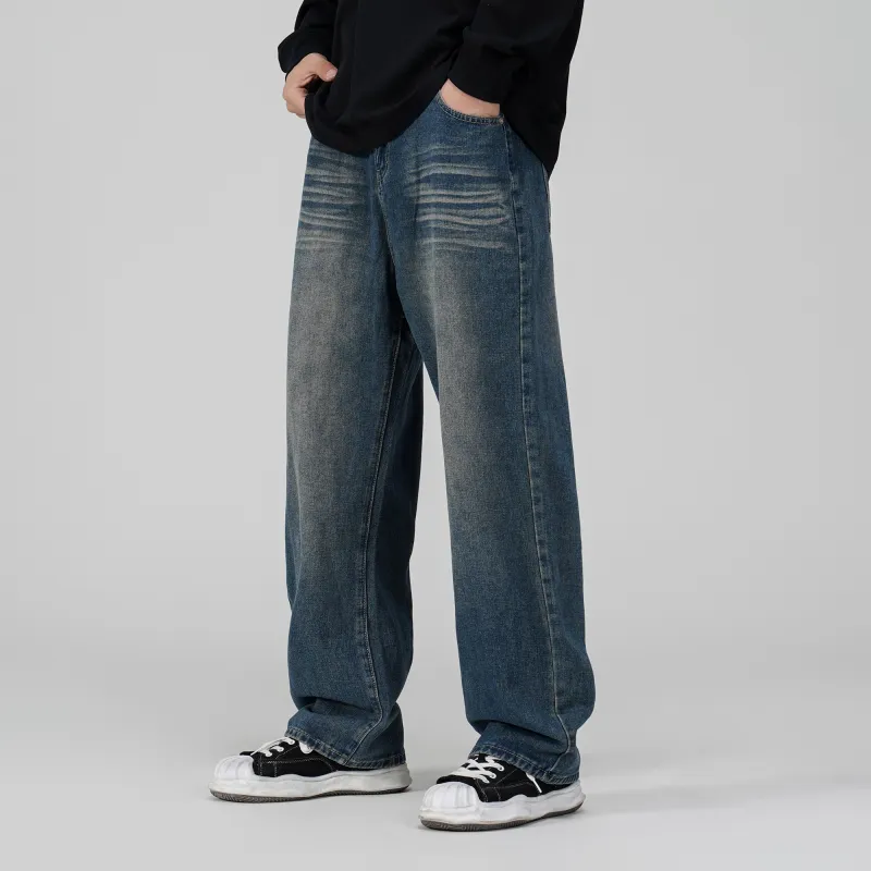 THINGYLAB Jeans Unisex Vintage Blue-4