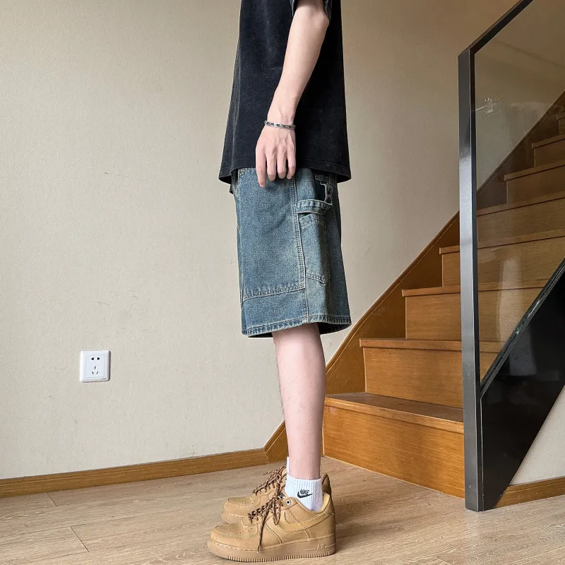 Teddy Bear Collection Denim Shorts Unisex-14