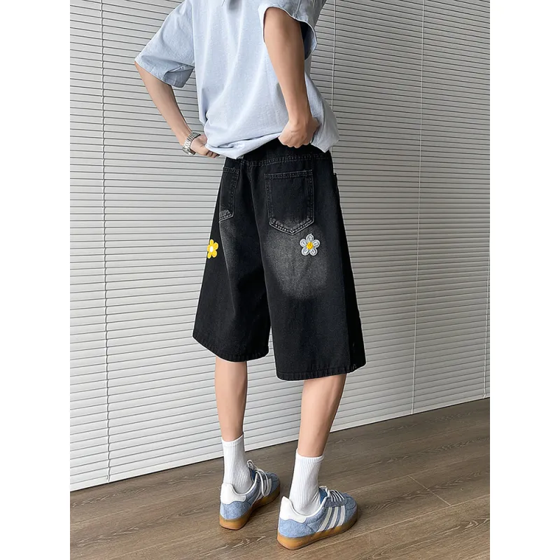 Teddy Bear Collection TBC DAISY Series Denim Shorts Unisex-5