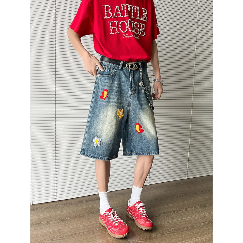 Teddy Bear Collection TBC DAISY Series Denim Shorts Unisex-12