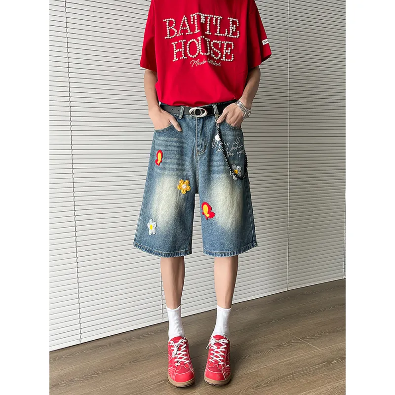 Teddy Bear Collection TBC DAISY Series Denim Shorts Unisex-7