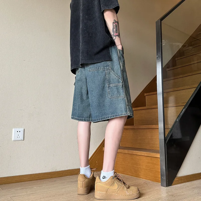 Teddy Bear Collection Denim Shorts Unisex-12