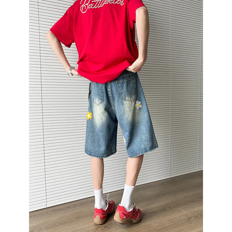 Teddy Bear Collection TBC DAISY Series Denim Shorts Unisex-13