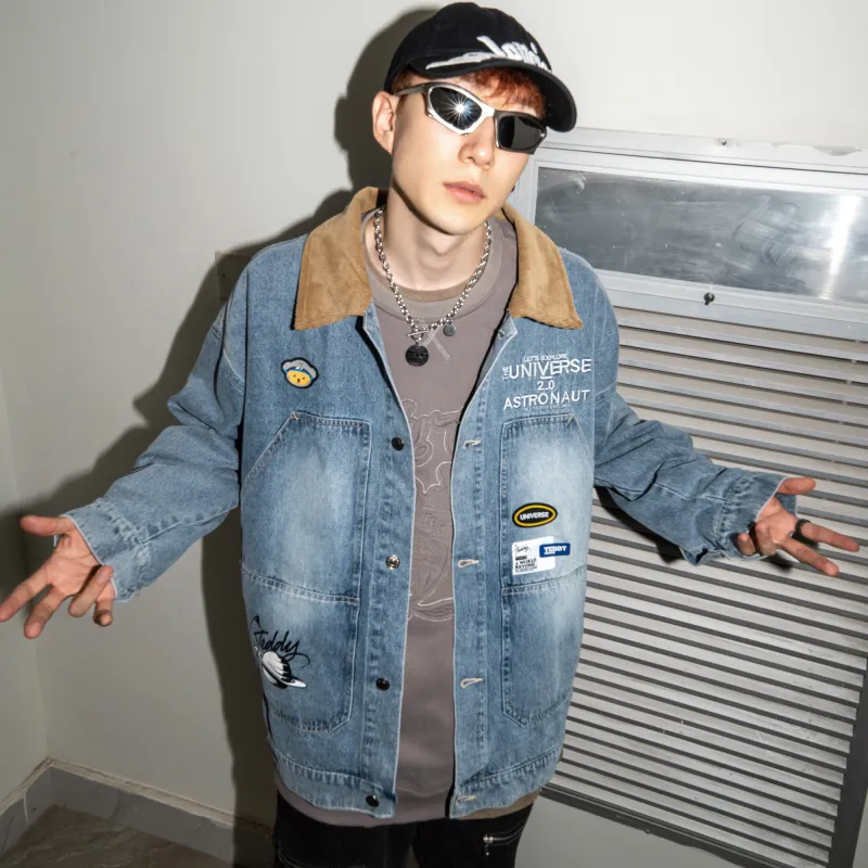 Teddy Bear Collection Denim Jackets Unisex-10