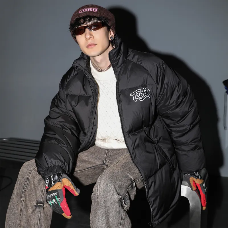 Teddy Bear Collection Down Jacket Unisex Black-5