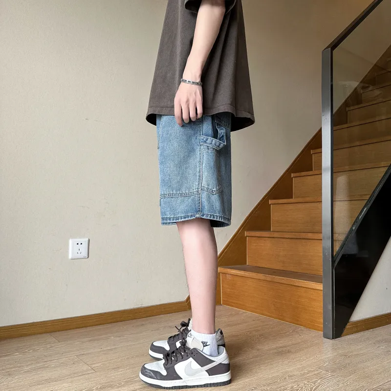 Teddy Bear Collection Denim Shorts Unisex-8