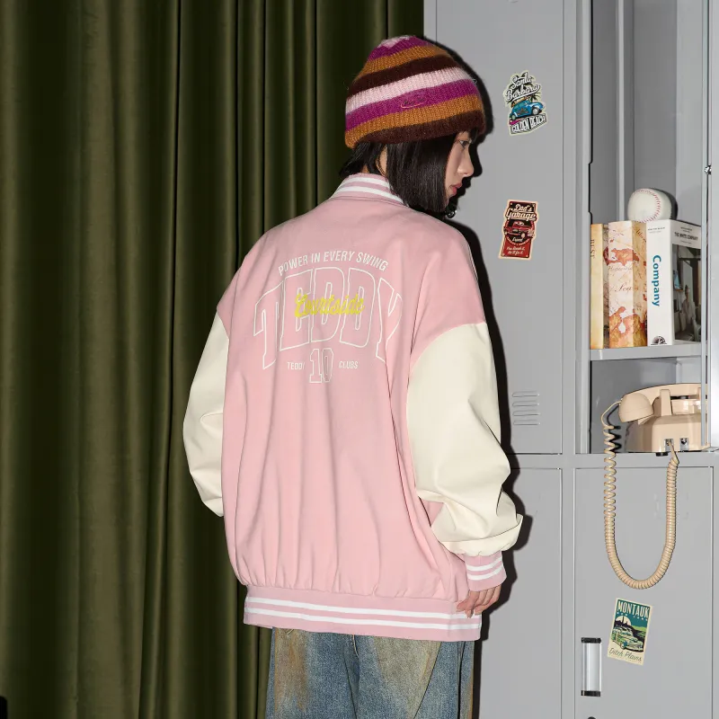 Teddy Bear Collection Baseball Jacket Coat Unisex-6