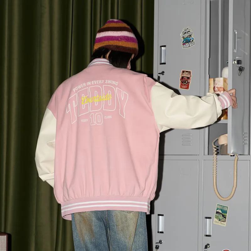 Teddy Bear Collection Baseball Jacket Coat Unisex-7