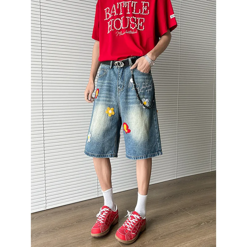 Teddy Bear Collection TBC DAISY Series Denim Shorts Unisex-9