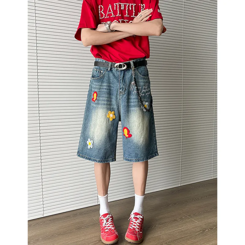 Teddy Bear Collection TBC DAISY Series Denim Shorts Unisex-8