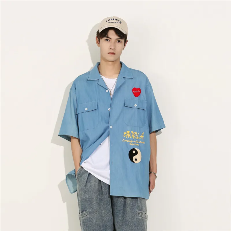 Gwola Shirts Unisex Light Blue-6