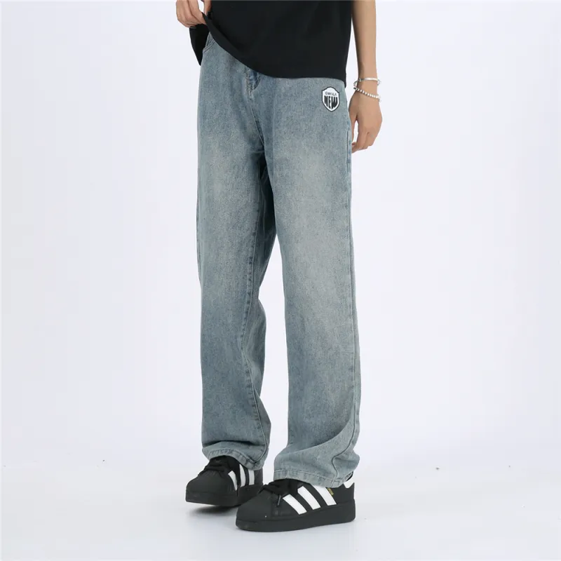 Gwola Loose Fit Straight Fit Jeans Unisex-4