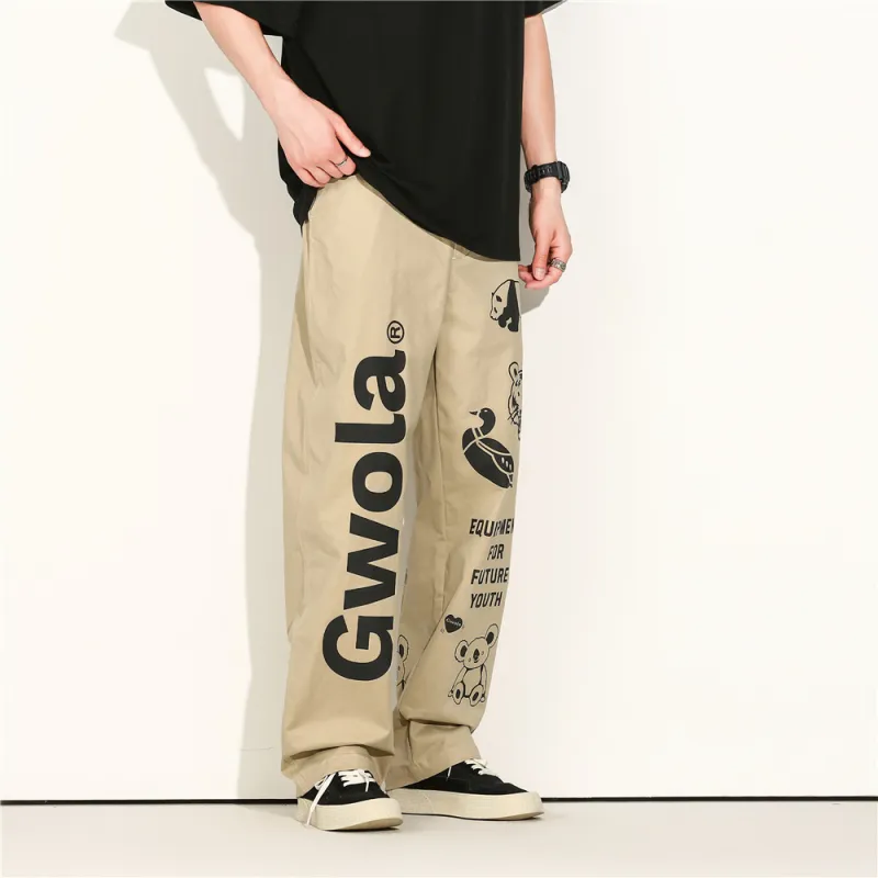 Gwola Cargo Pants Unisex Khaki-4
