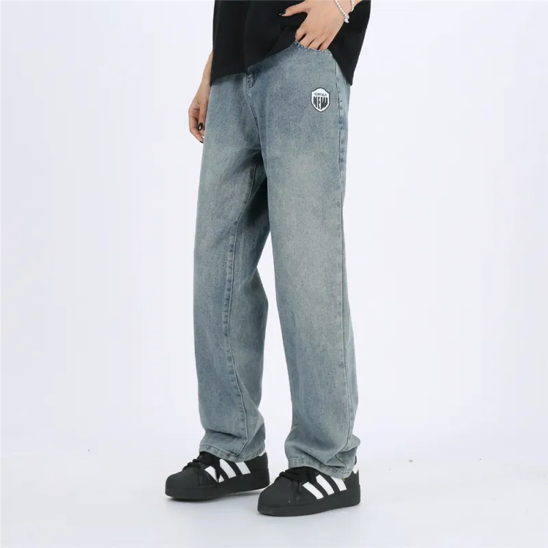 Gwola Loose Fit Straight Fit Jeans Unisex-5