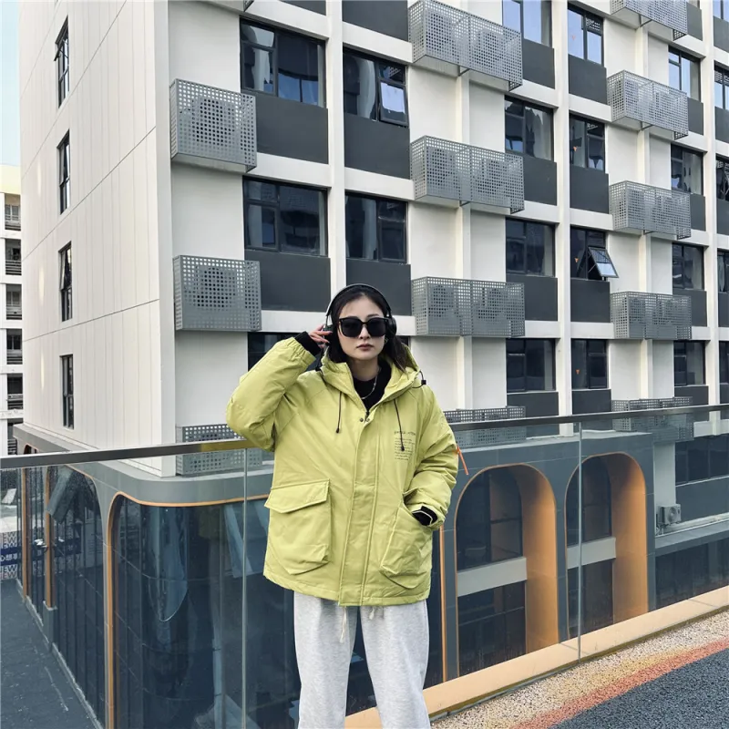 Gwola Puffer Jacket Unisex Neon Yellow-2