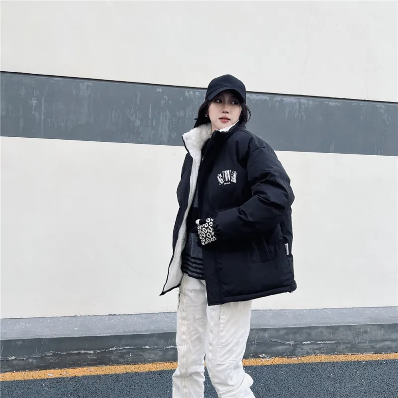 Gwola Puffer Jacket Unisex Black-3