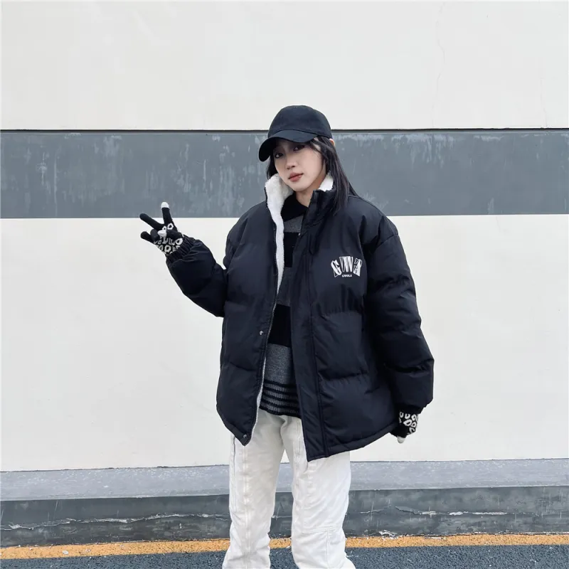 Gwola Puffer Jacket Unisex Black-2