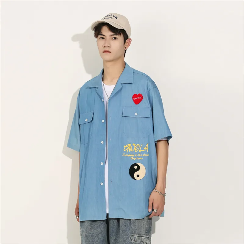 Gwola Shirts Unisex Light Blue-4
