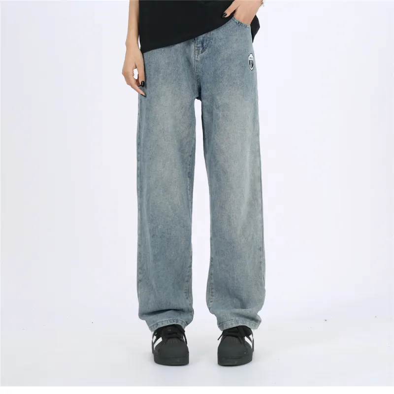 Gwola Loose Fit Straight Fit Jeans Unisex-2