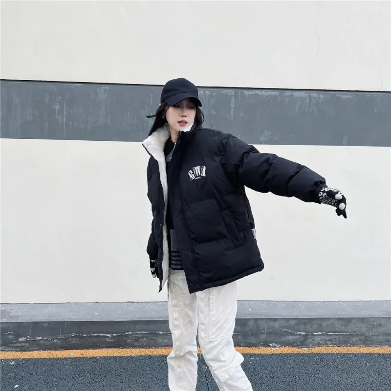Gwola Puffer Jacket Unisex Black-4