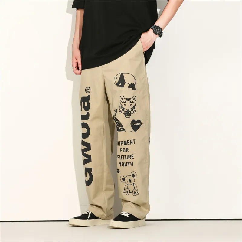 Gwola Cargo Pants Unisex Khaki-3